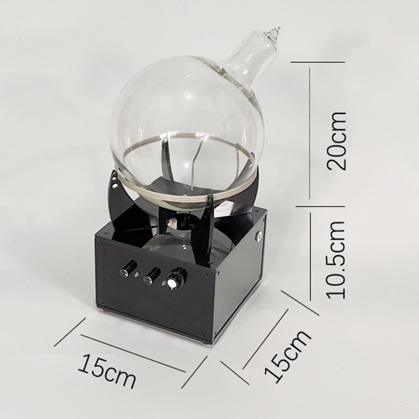 Esfera De Plasma con Circuito Toroidal, Excitador De Plasma DIY, Esfera De Vidrio De Xenón - Diámetro 16 Cm/6,3 Pulgadas, Ideal para Decoración De Fiestas