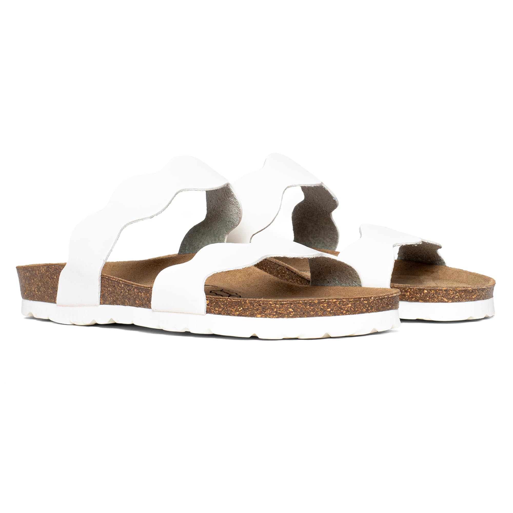 Mules BEJUMA pour Femme – Sandales d'été à Deux Brides – Slip-on – Idéales avec Un Short ou Une Robe