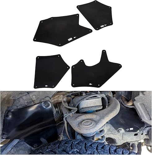 ECOTRIC Splash Shield Seals Fender Liner Delantal Splash Guard Compatible con Tundra y Sequoia 2007-2020 Reemplazo para 537360C030 537370C030