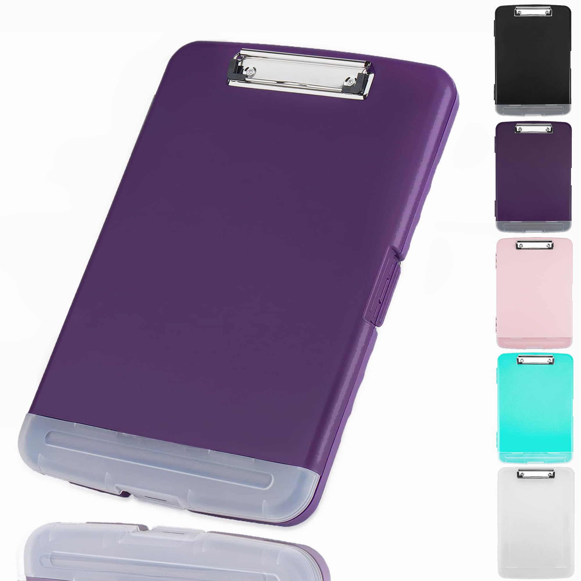 Pechor Clipboard with Storage Plastic A4, Clipboards Storage Box with Separate Pen Compartment