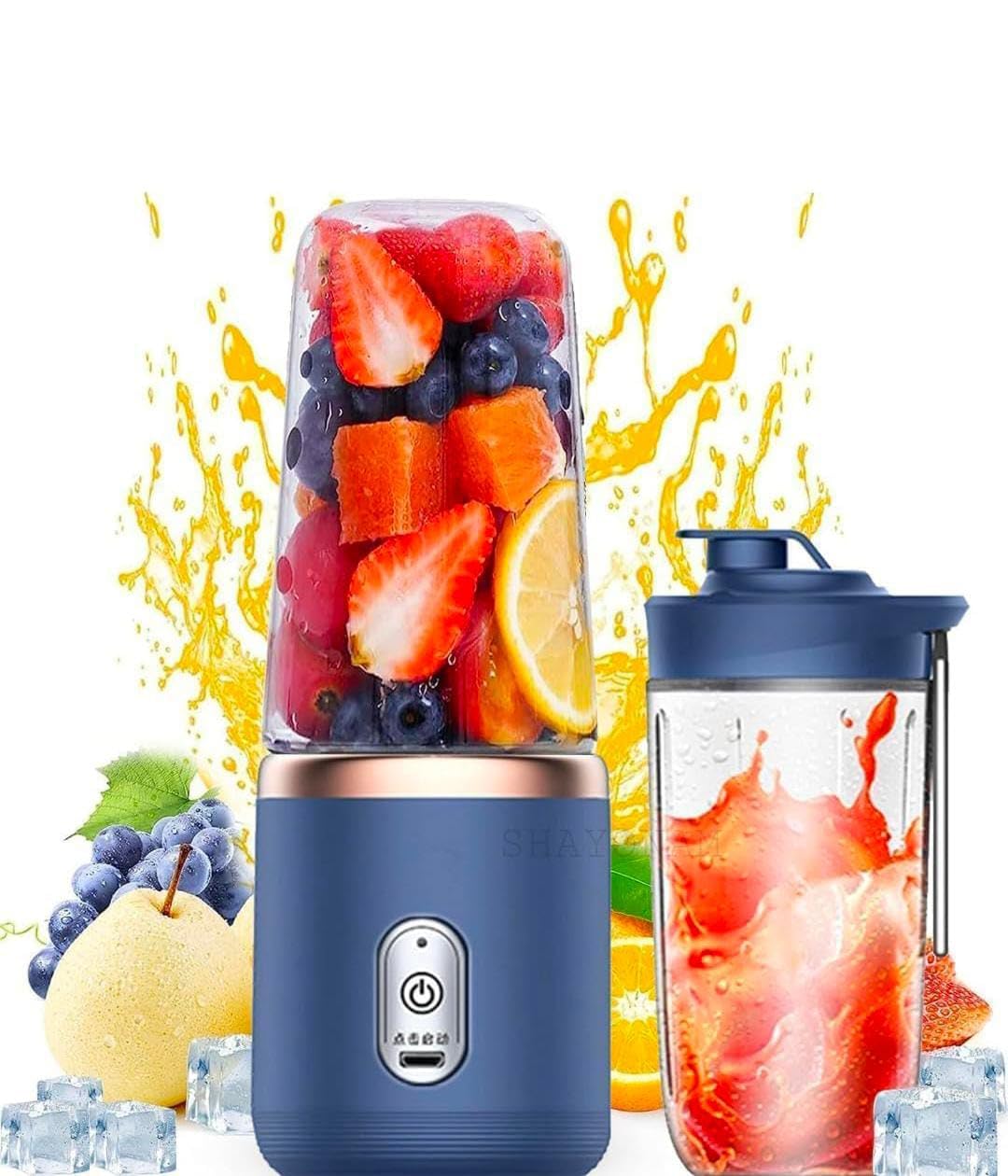 Portable Electric Juicer Blender with USB Rechargeable | One-Touch Operation, BPA-Free Material, Leak-Proof Sipper Lid, Includes Extra Cup, For Smoothies & Shakes-image-39