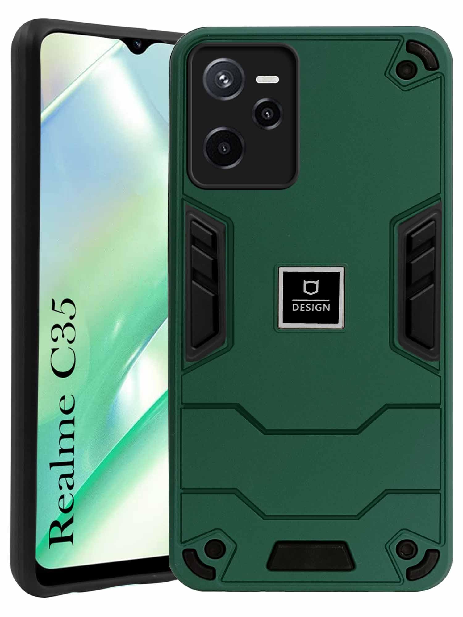 Jkobi Back Cover Case for Realme C35 (Lightweight Hybrid Armor Shockproof Polycarbonate| Slim Green) (B0C16SCG8H) Amazon Price History, Amazon Price Tracker