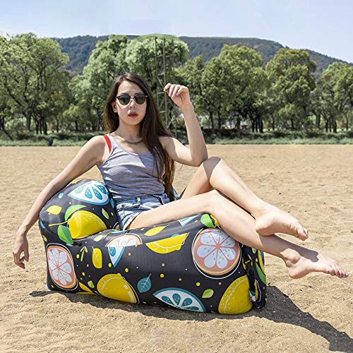 Divano Gonfiabile Con Poggiapiedi - Poltrona Da Esterno/Interno Impermeabile, Pieghevole, Per Campeggio Spiaggia - Foto 3