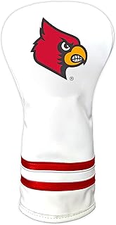 Team Golf NCAA White Vintage Driver Golf Club Headcover, Form Fitting Design, Retro Design