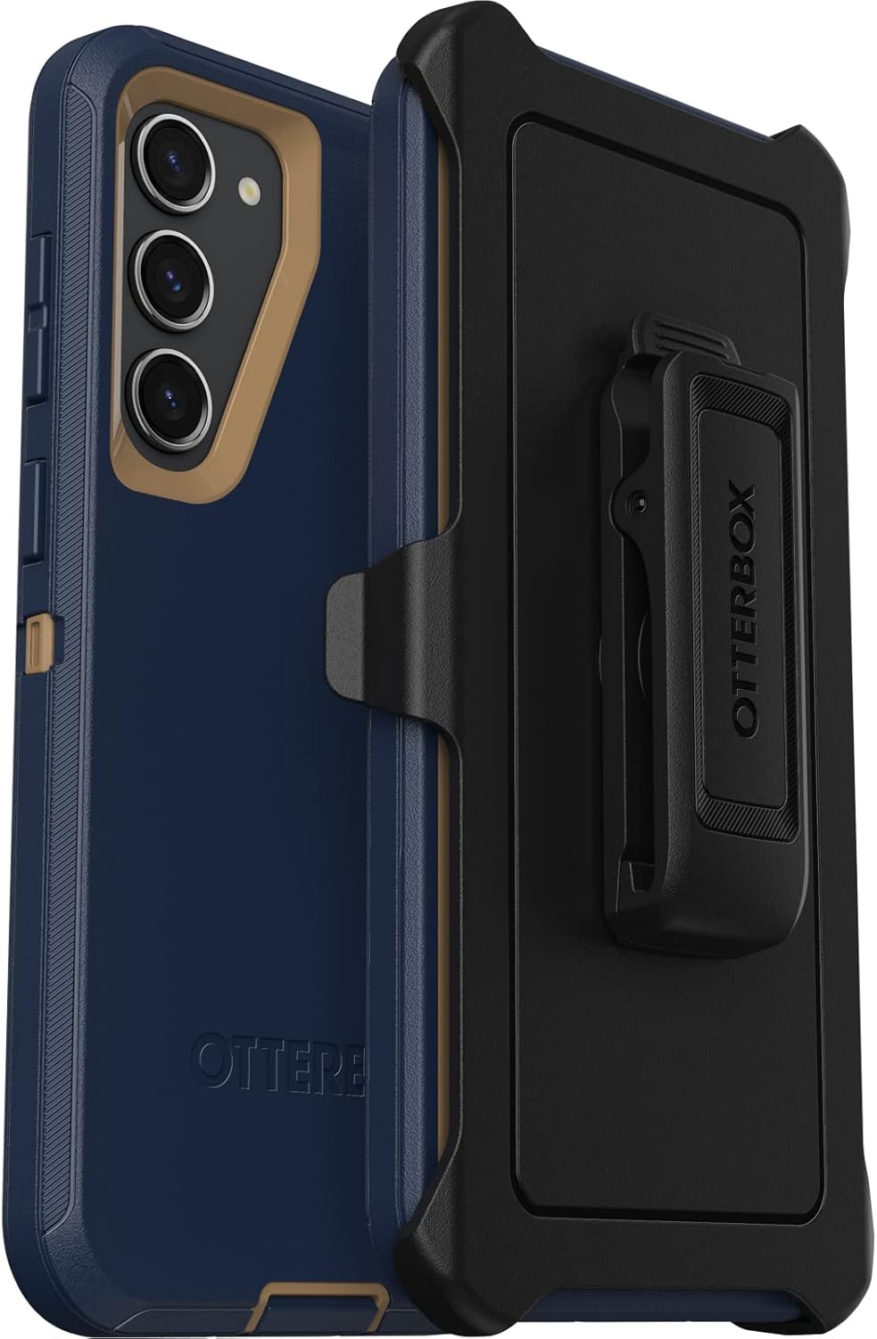 OtterBox Galaxy S23+ Defender Series Case - BLUE SUEDE SHOES (Blue), rugged & durable, with port protection, includes holster clip kickstand - Image 6