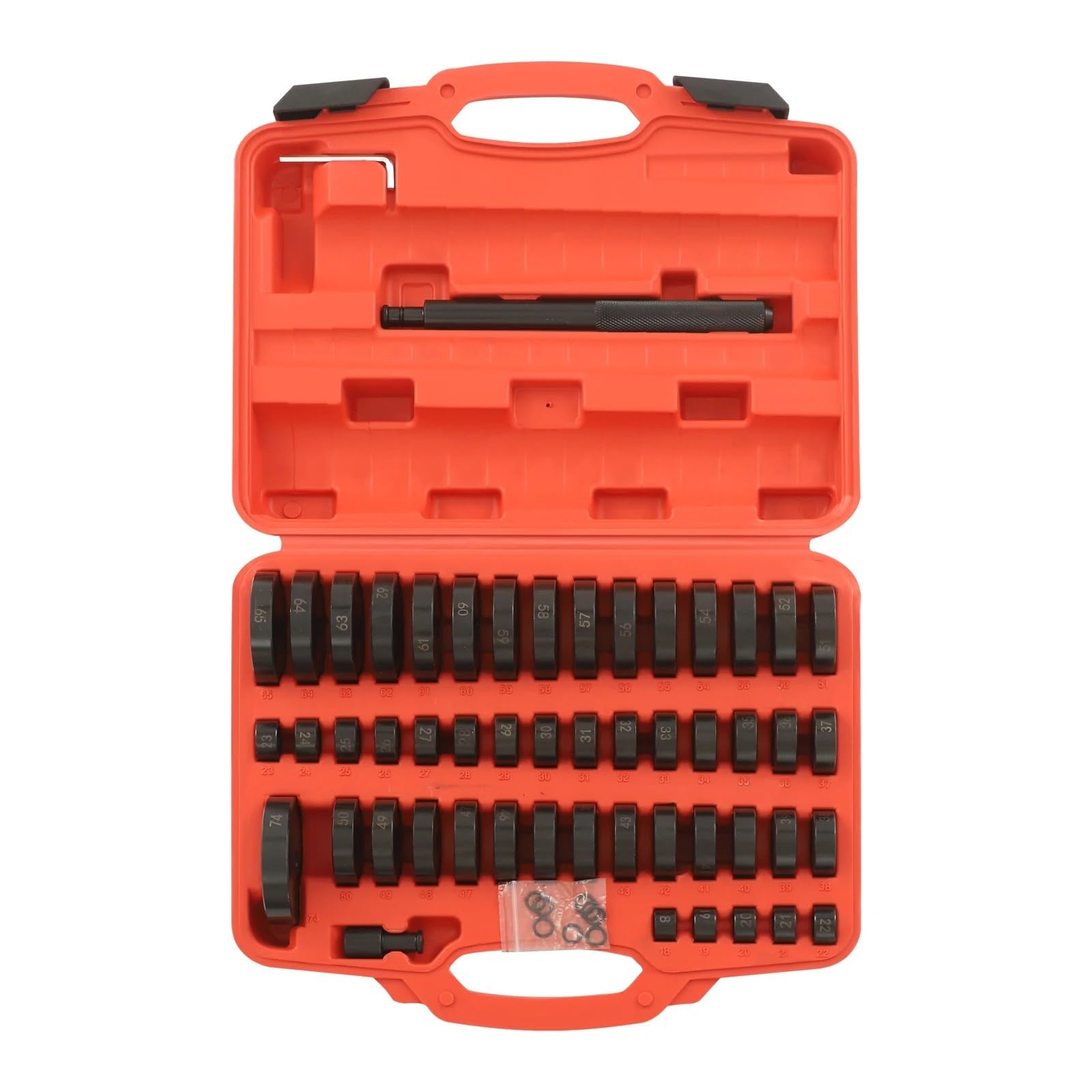 Herramientas para el cojinete de Ruedas Extractor Juego de 51 Piezas para Quitar la Pista del cojinete y el retén, buje Personalizado, cojinete, transmisión, Eje de Rueda