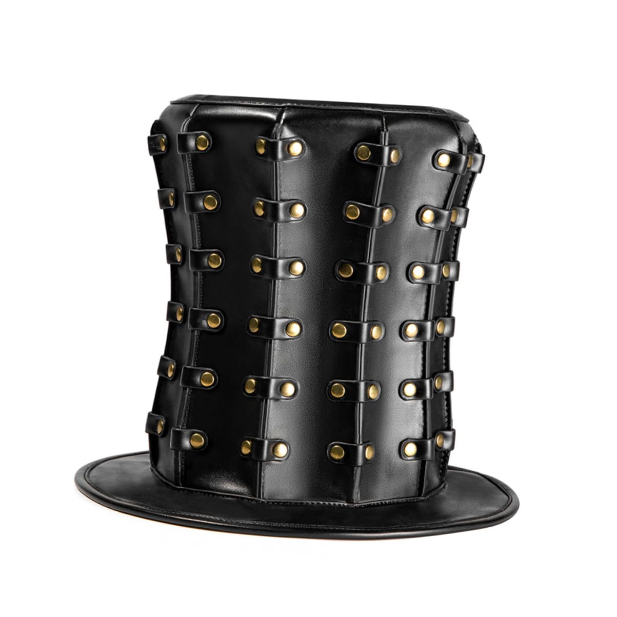 PRETYZOOM Sombrero de Copa Estilo Punk Remaches Tocado para Fiestas de Halloween Accesorios de Gorra de Jazz para Caballeros Sombrero de Caballero para Eventos de Cubierta