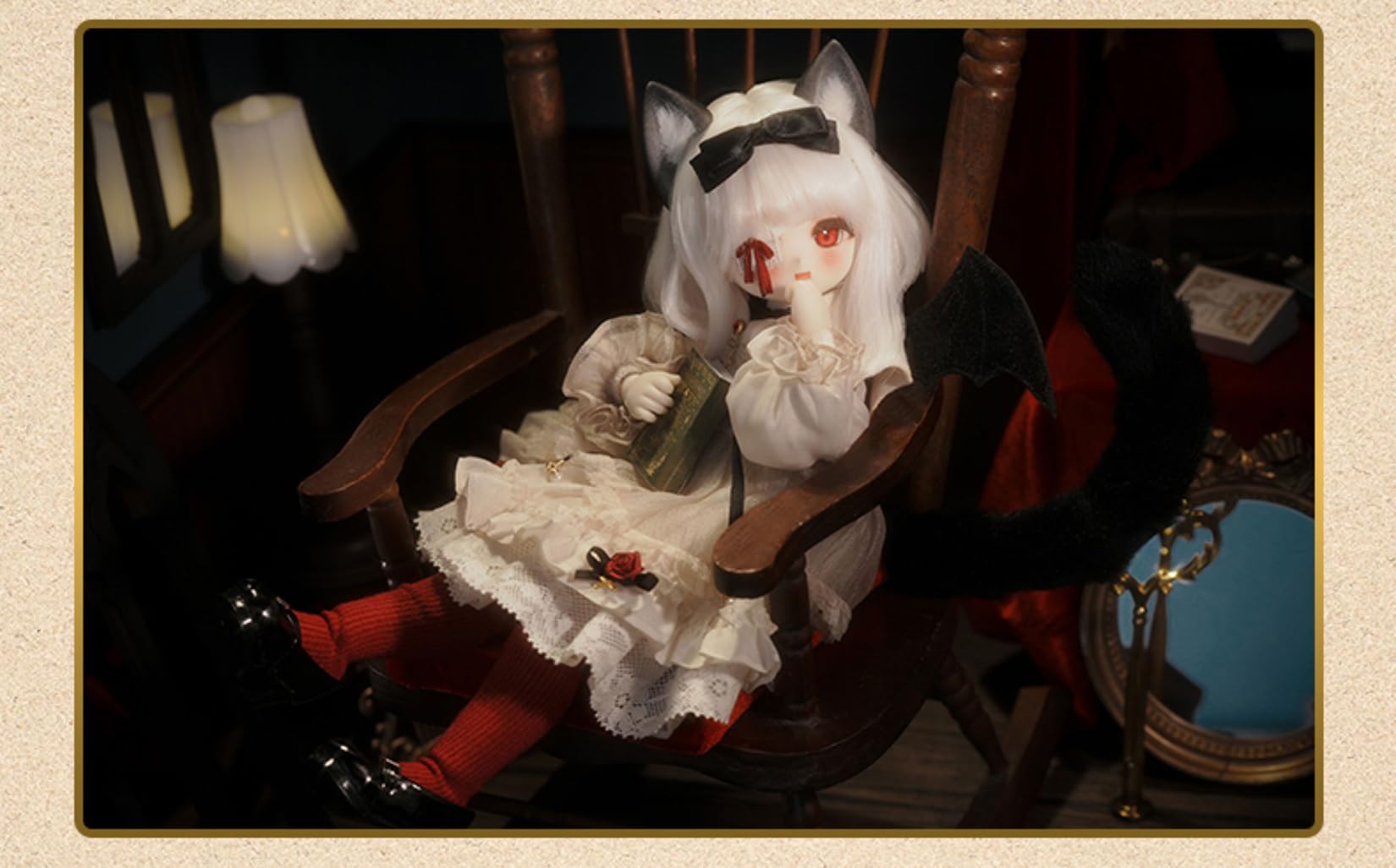 Amazon | BACALYSO | TinyFox 1/6 スケール 球体関節人形 女 吸血鬼 猫 