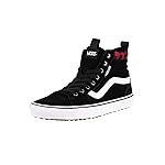 Vans Men's Hi-Top Trainers Sneaker, Suede Black Red Plaid, 10.5
