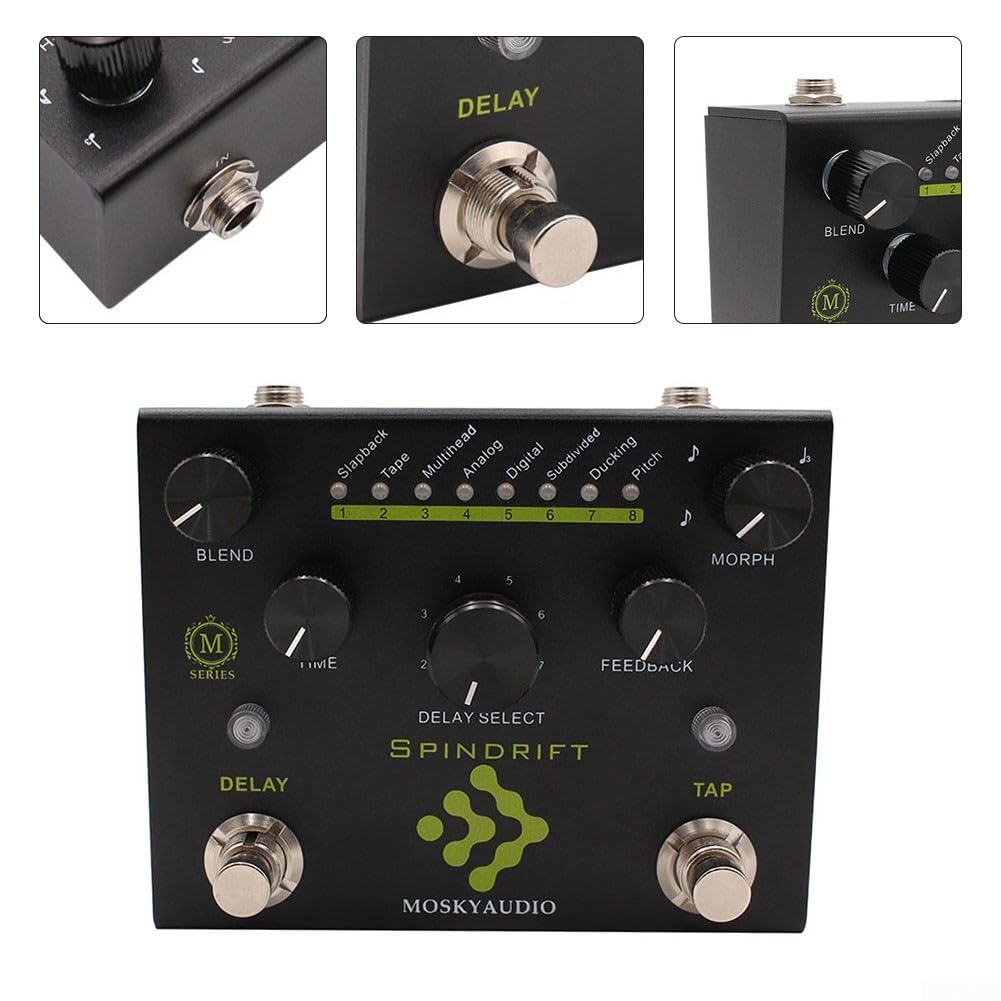 Digital Delay Gitarrenpedal 8-Modus TAP Funktion