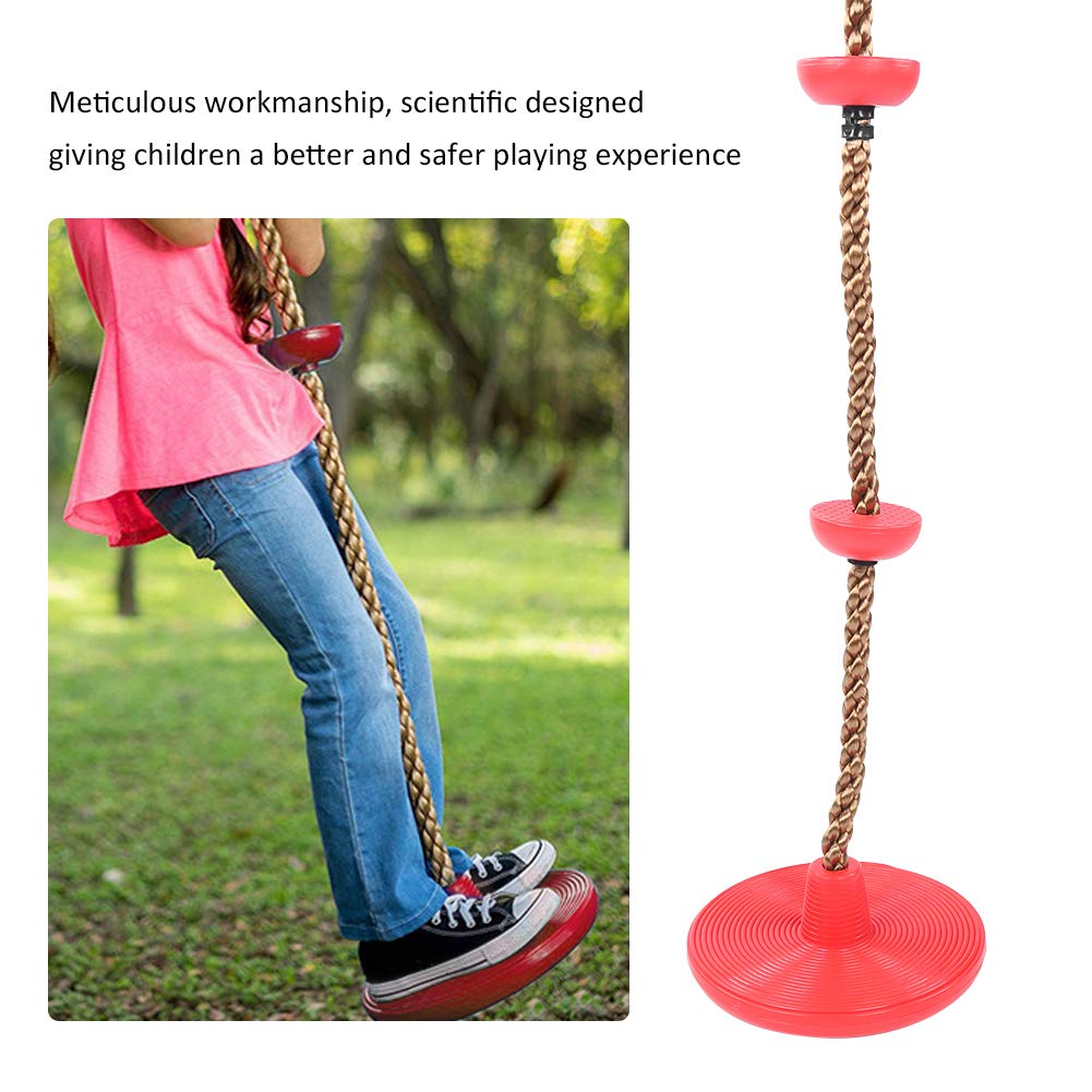 Swing Disc Climbing Toy for Kids Indoor Outdoor Swing Set Accessory Safe Hanging Playground Training for Backyard Home Bars