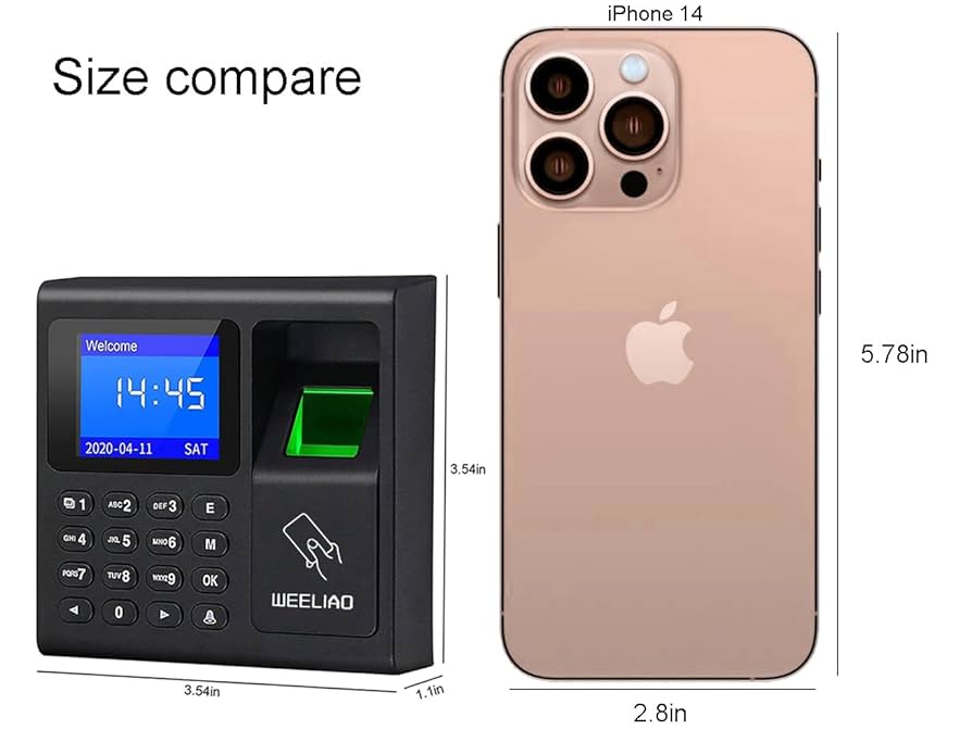 Rechnungsblock Kleinunternehmer Fingerprint-Zeiterfassungsgerät