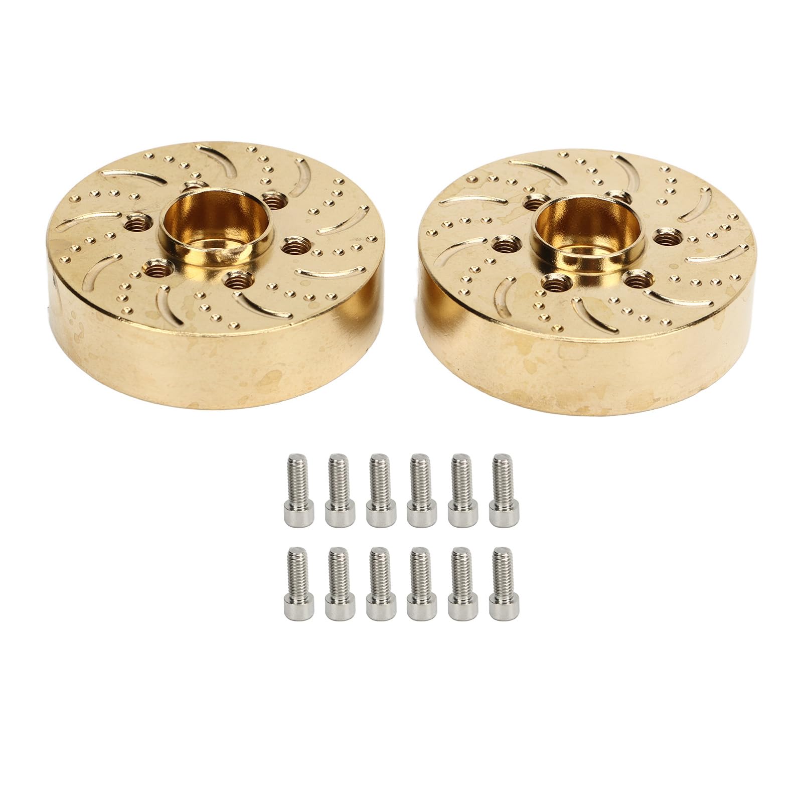 Culnflun Brass Wheel Weights Upgrade Parts Hex Hub Adapter for RC Crawler Car Model (12mm)