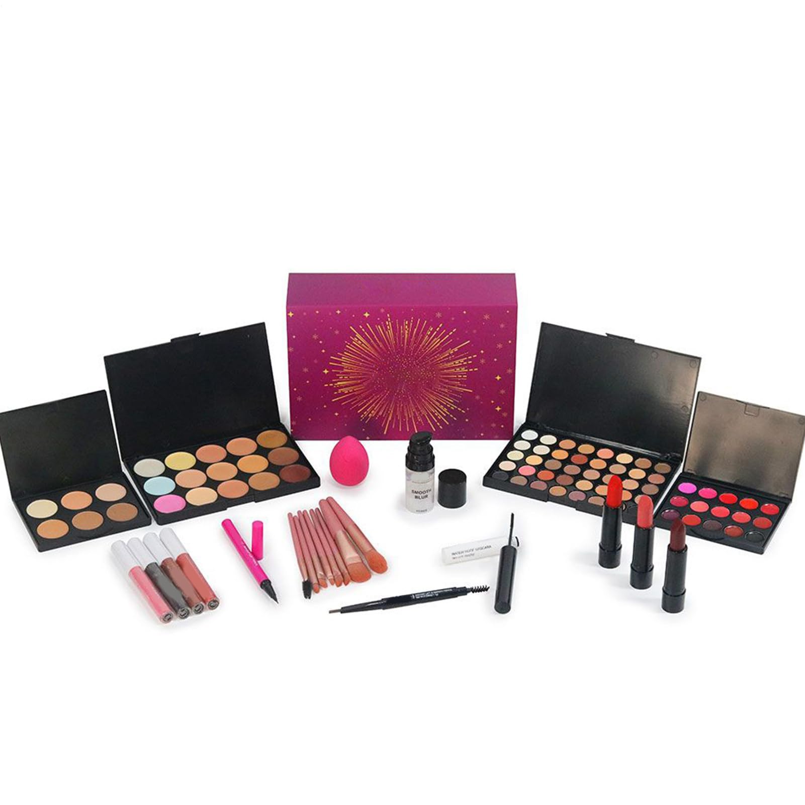 Set Di Trucco | Bellezza Palette di Ombretti Rossetto Pennello | Kit Completo Con Palette Di Ombretti Per Gli Occhi | Per Ragazze Adolescenti Principianti Compleanno Natale Moglie Festa