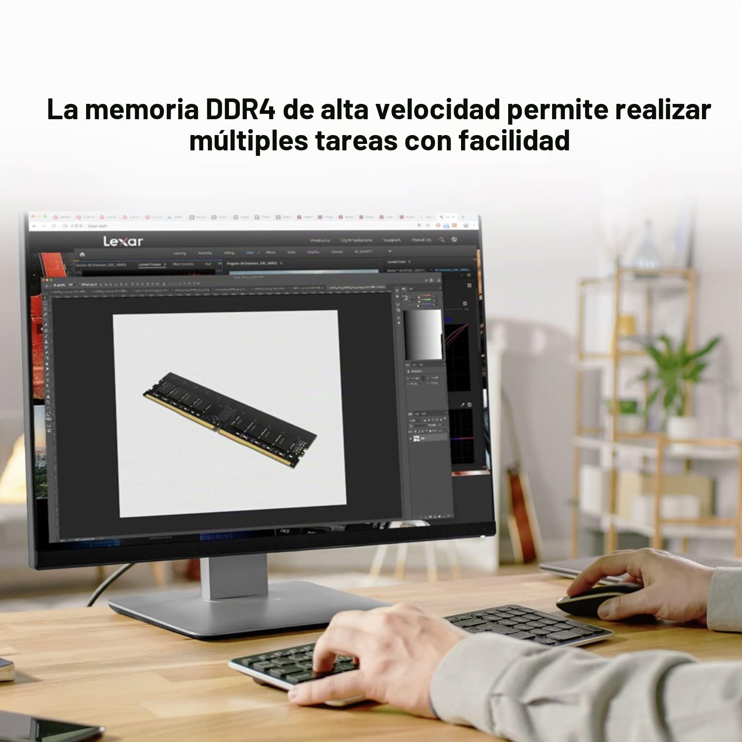 Memoria RAM Lexar LD4AU016G-B3200GSST 16 GB CL22 DDR4 3200 MHz - Marca: Lexar - EAN: 0843367123803