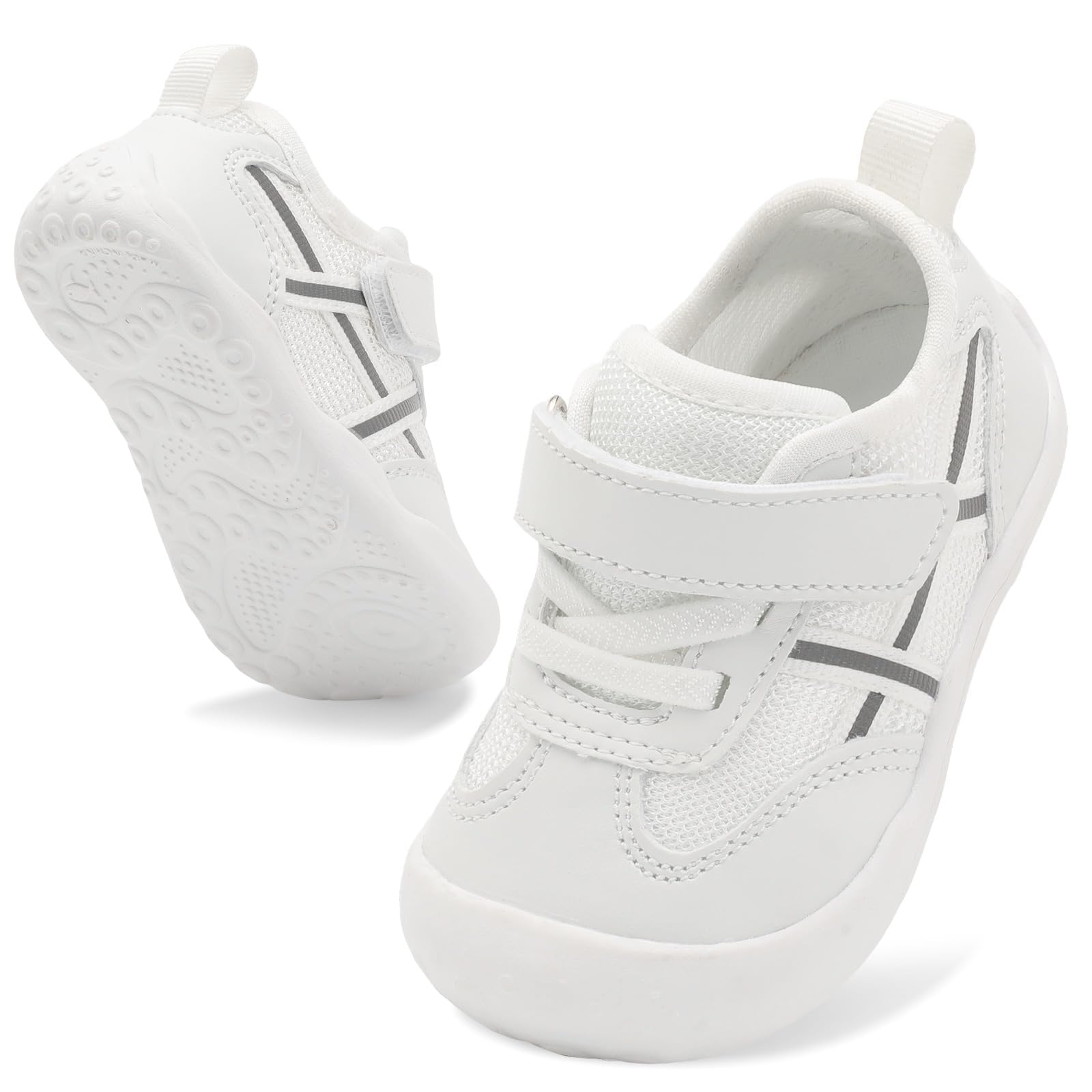 JIASUQI Baby Barefoot Shoes Boy Girls First Walking Shoe Infant Breathable Sneakers Lightweight Non-Slip Crib Shoes Indoor Outdoor — view 8