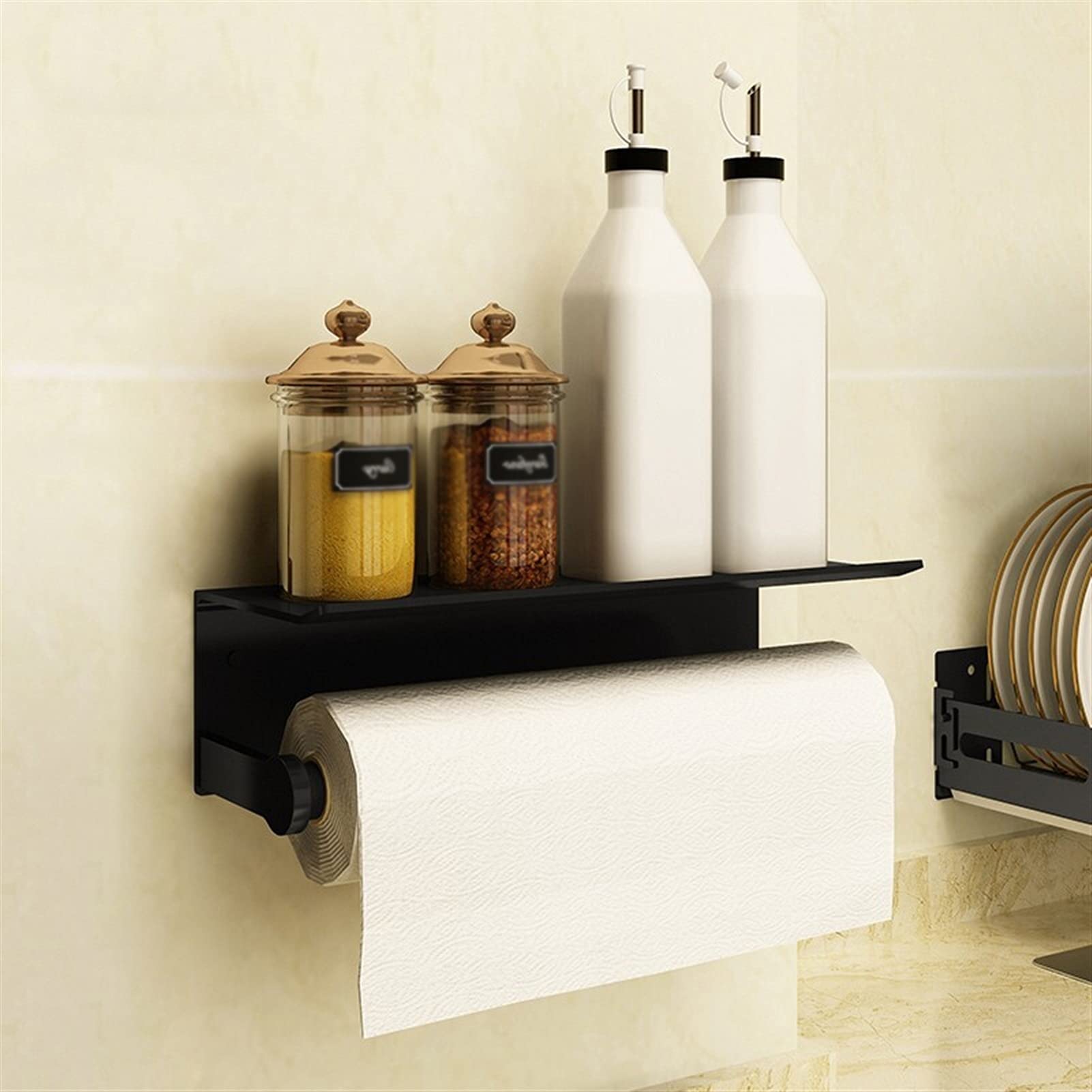 XYNSNDB Portasciugamani Portarotolo da Cucina Portarotolo di Carta Multifunzionale Portarotolo di Carta a Mano Portarotolo a Parete Portarotolo di Carta igienica per Bagno Portarotolo di Carta da