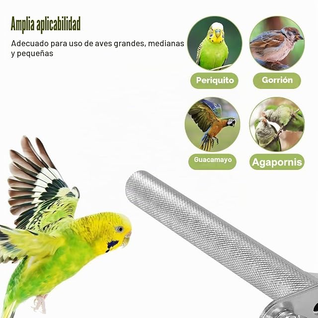 Foto 6 de 7 de Percha para pájaros, barra de acero inoxidable, 15 cm/25 cm/30 cm de largo, para periquitos, canarios