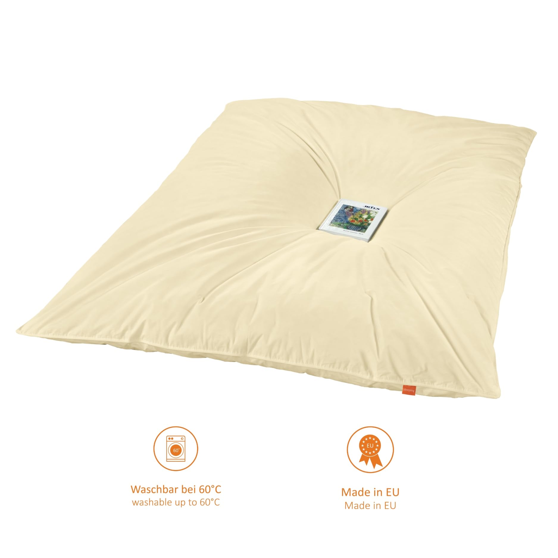 sleepling Ballonbett 135x200 cm, 100% Neue Federn, Winterdecke, Federbettdecke, Bettdecke Winter, Winterbettdecke, Decke 135x200cm, Downpass, Nomite, Made in EU, waschbar bis 60 Grad