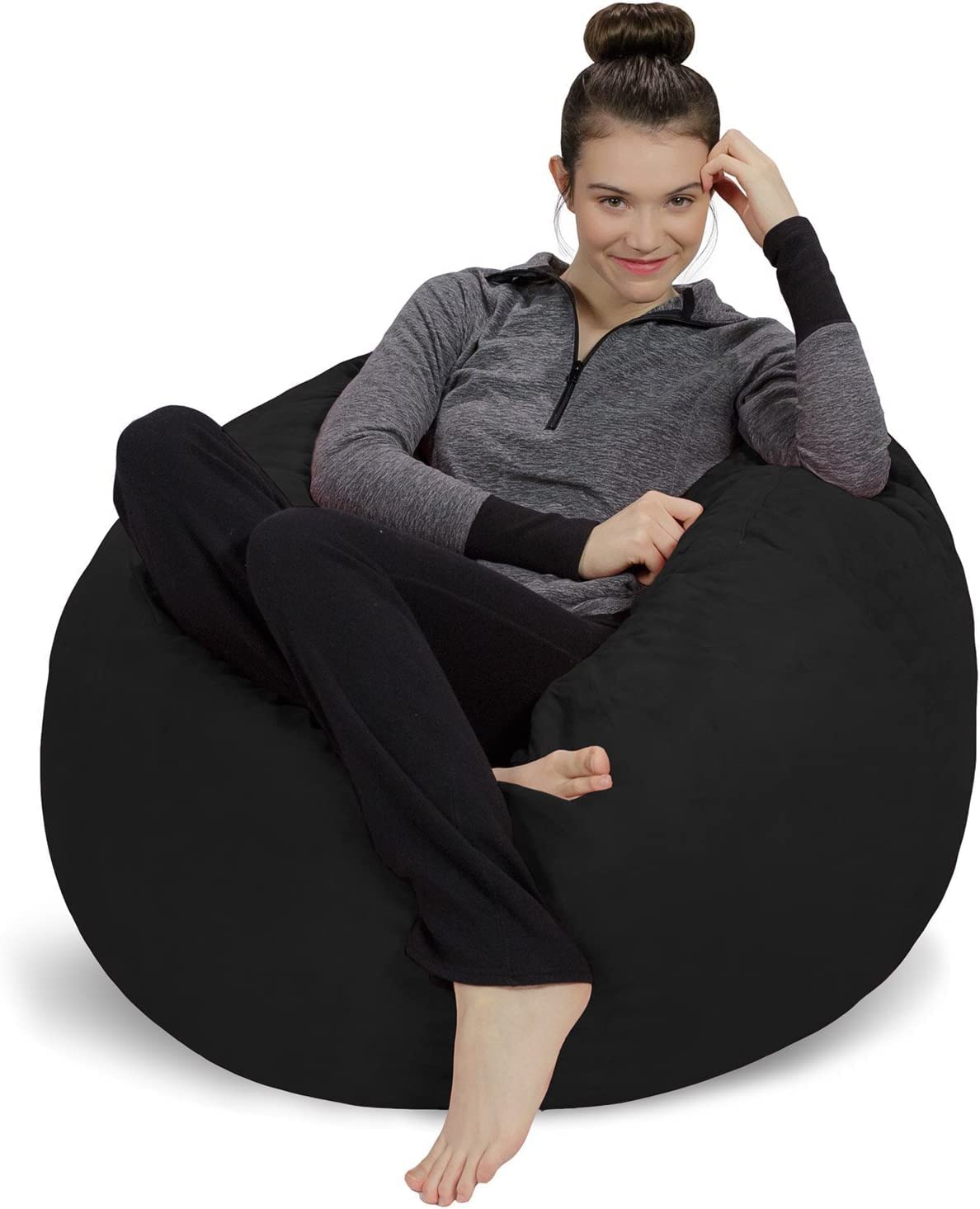 Bean bag Black adult Big Size Bean bag with FIller