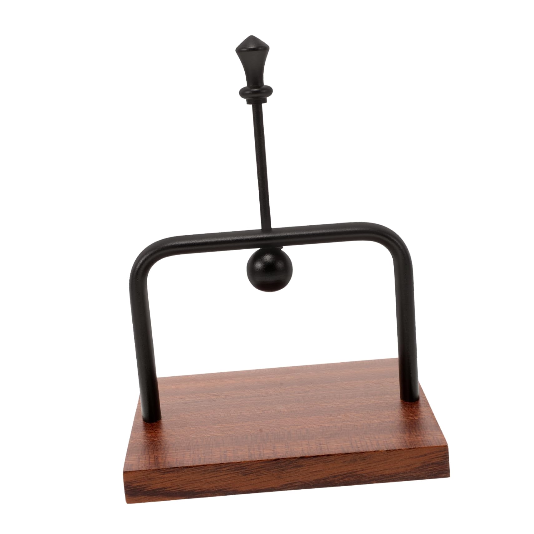 Porta Tovaglioli da Tavolo Verticale Elegante in Legno e Alluminio Nero