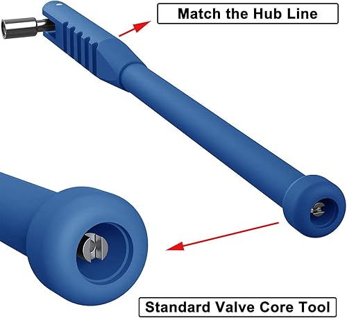 Miniatura 2 de Boigoo Herramienta de instalación/extracción de vástago de válvula de neumático automático, herramienta de reparación de válvula de neumático con