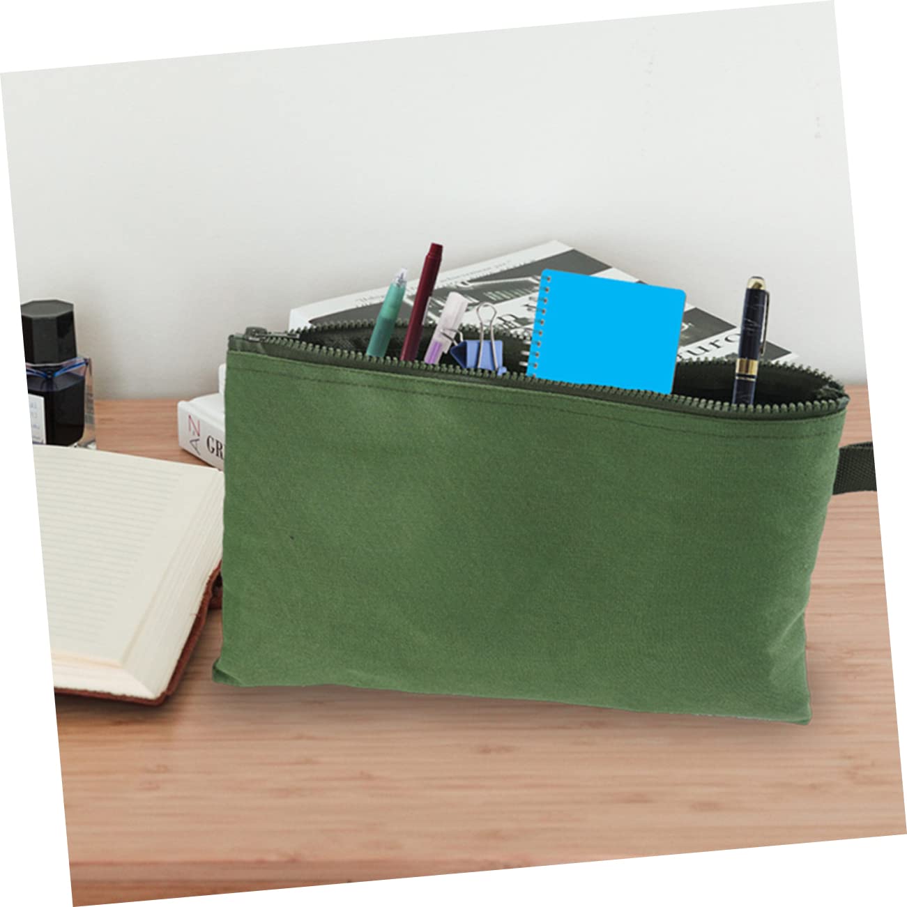Bolsa de Herramientas de Lona Verde, Paquete de 6 Unidades