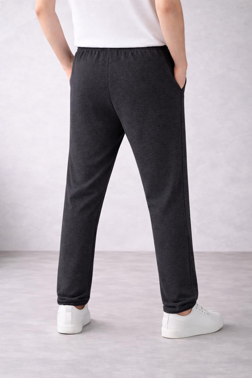 ENDEAVOUR WEAR Men's Regular Fit High Rise Track Pant (EWTS_CTNCHARCOALTRACK_M_Charcoal Grey_Medium) 3