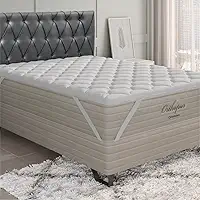 Pillow Top Ortobom 100% Algodão 5cm de Altura e Toque Macio (Solteiro)