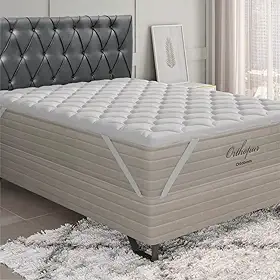 Pillow Top Ortobom 100% Algodão 5cm de Altura e Toque Macio (Solteiro)