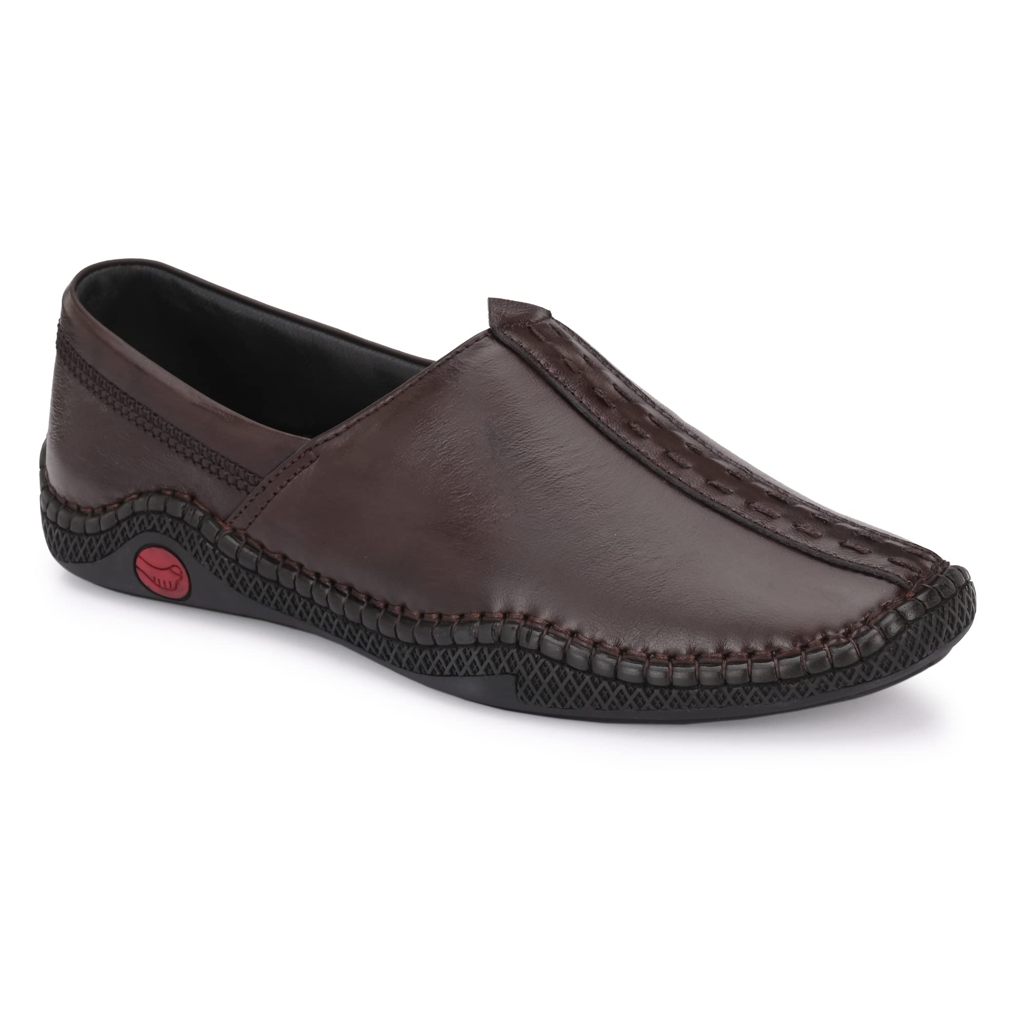Octa marc Mens Genuine Leather Ethnic Loafer Shoe (Brown, Numeric_6) (B0B4KN1BV3) Amazon Price History, Amazon Price Tracker