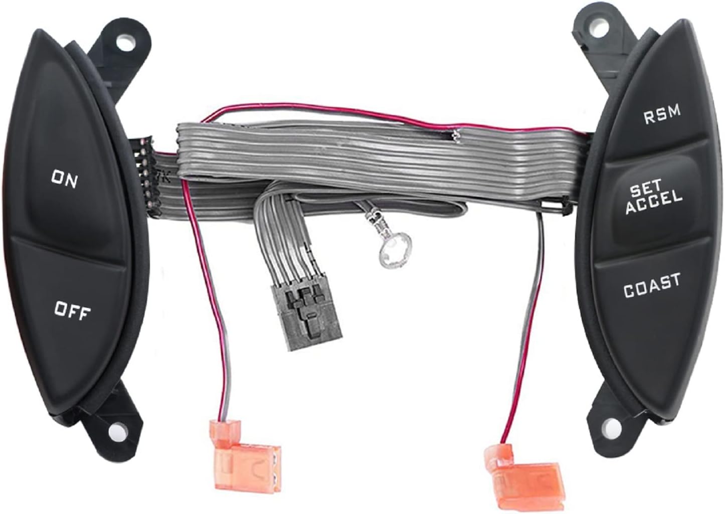 Steering Wheel Mounted Cruise Control Switch Button Kit with Cable Replacement for Ford Explorer Sport Trac Ranger F150 Mercury Mountaineer Mazda B3000 Fits to F87Z9C888BB SW-5928 F87A9D809BA