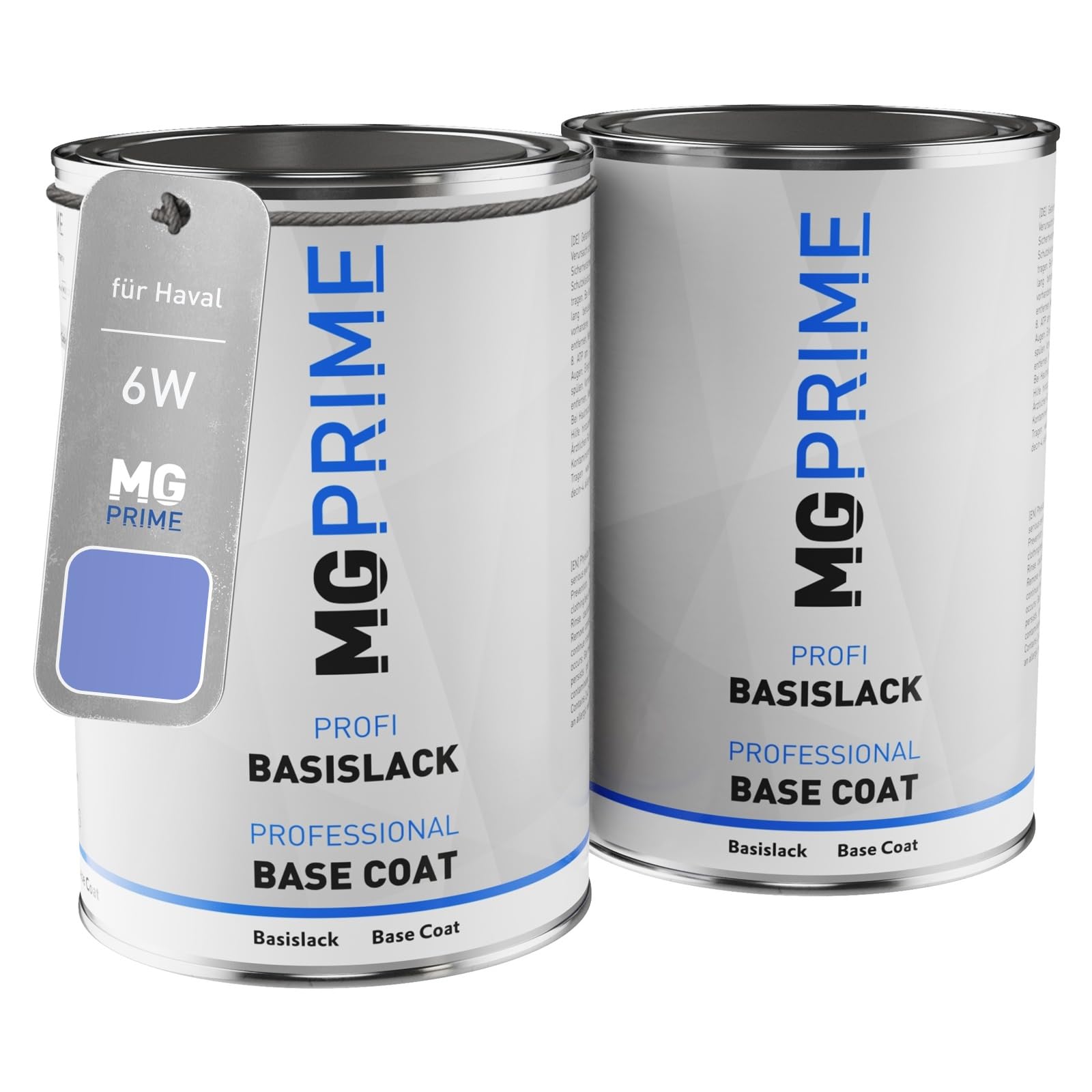 MG PRIMECar Paint Set can ready-to-spray for Haval 6W Tianqing Blue Metallic/Tian Qing Lan under + base coat 2.0 litre 2000ml