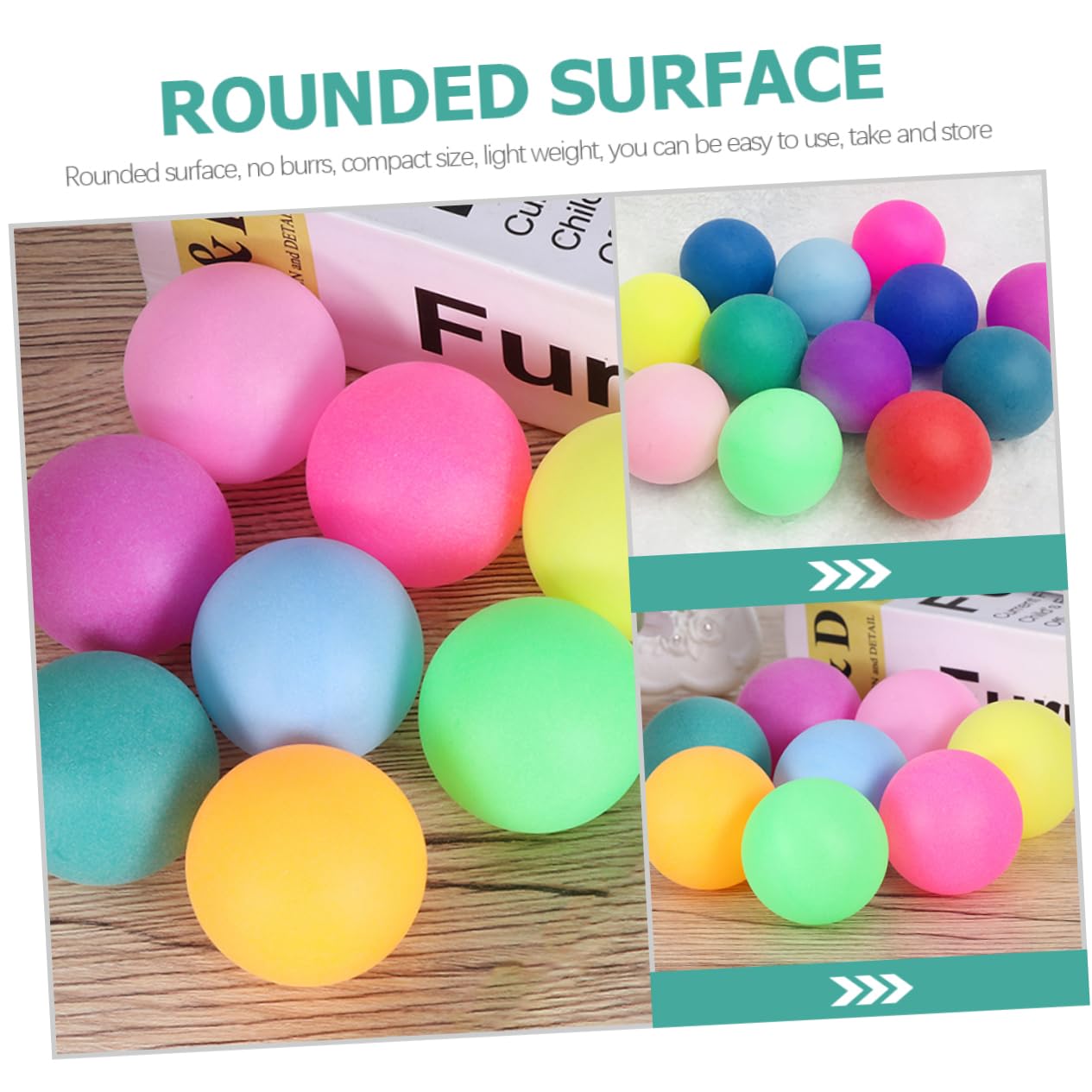 NULYLU Game Balls Lightweight 150pcs Plastic Pong Balls for Sports Activities