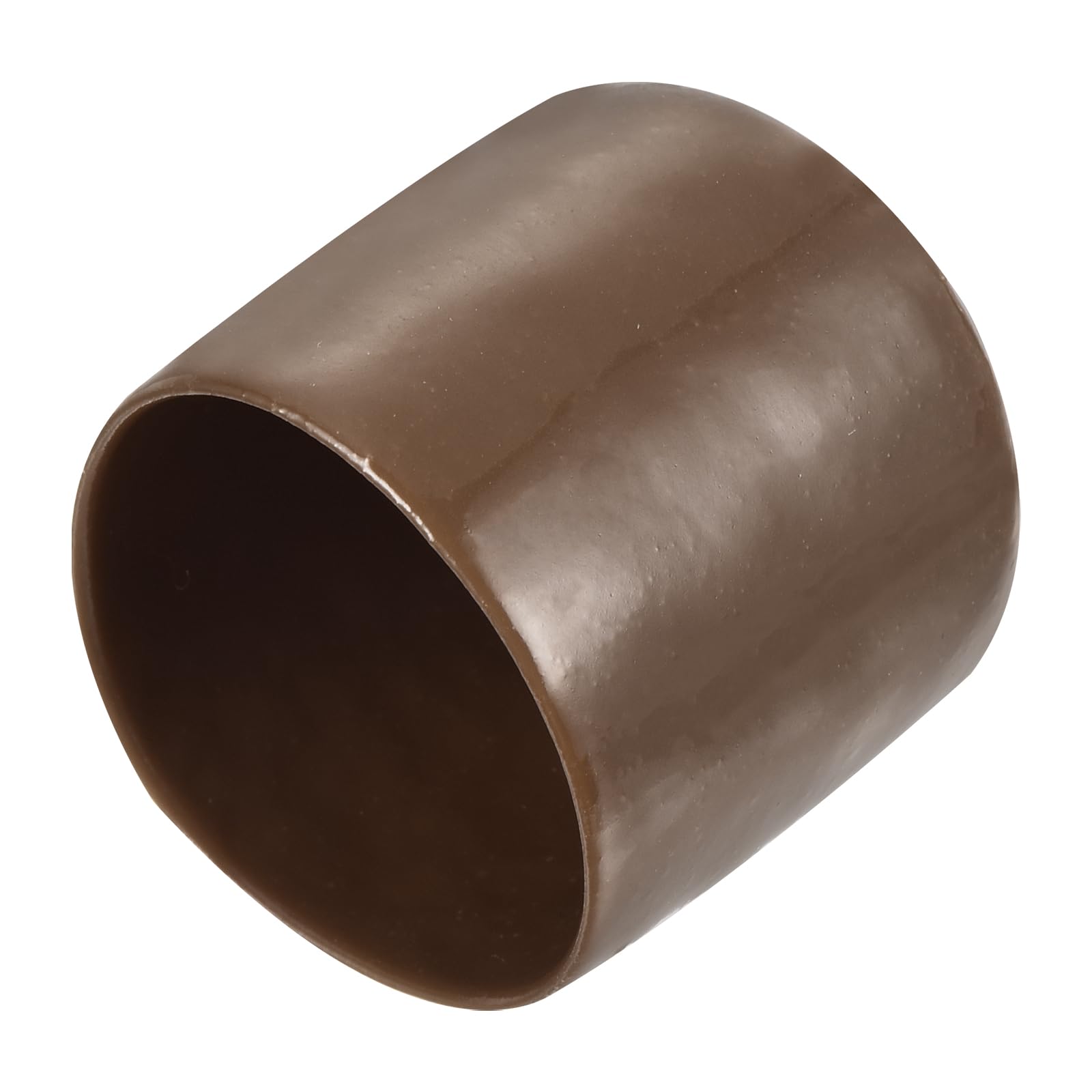uxcell 20pcs Rubber End Caps 34mm ID Vinyl PVC Round Tube Bolt Cap Cover Screw Thread Protectors Brown
