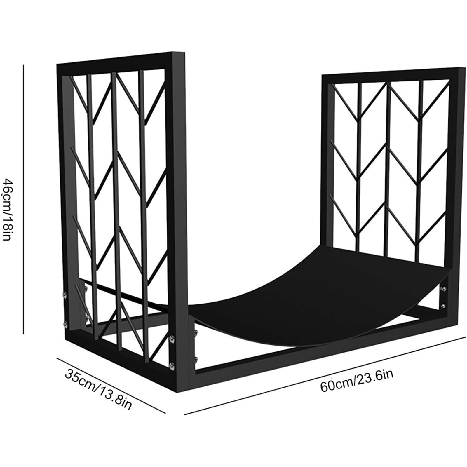 Étagère de rangement en métal robuste pour bois de chauffage – Solution de rangement empilable pour bois de chauffage organisé