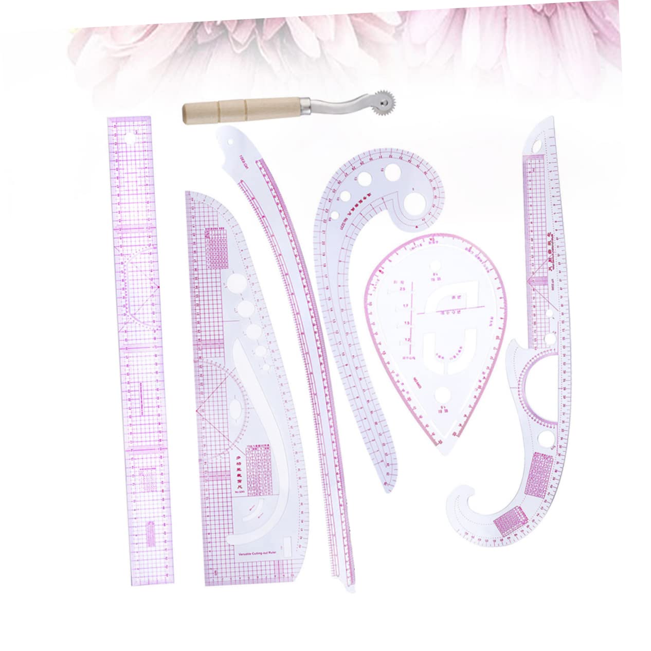 1set Pattern Rulers Sewing Set Tailor Rulers Scale Clothing for Dressmaker Cutting