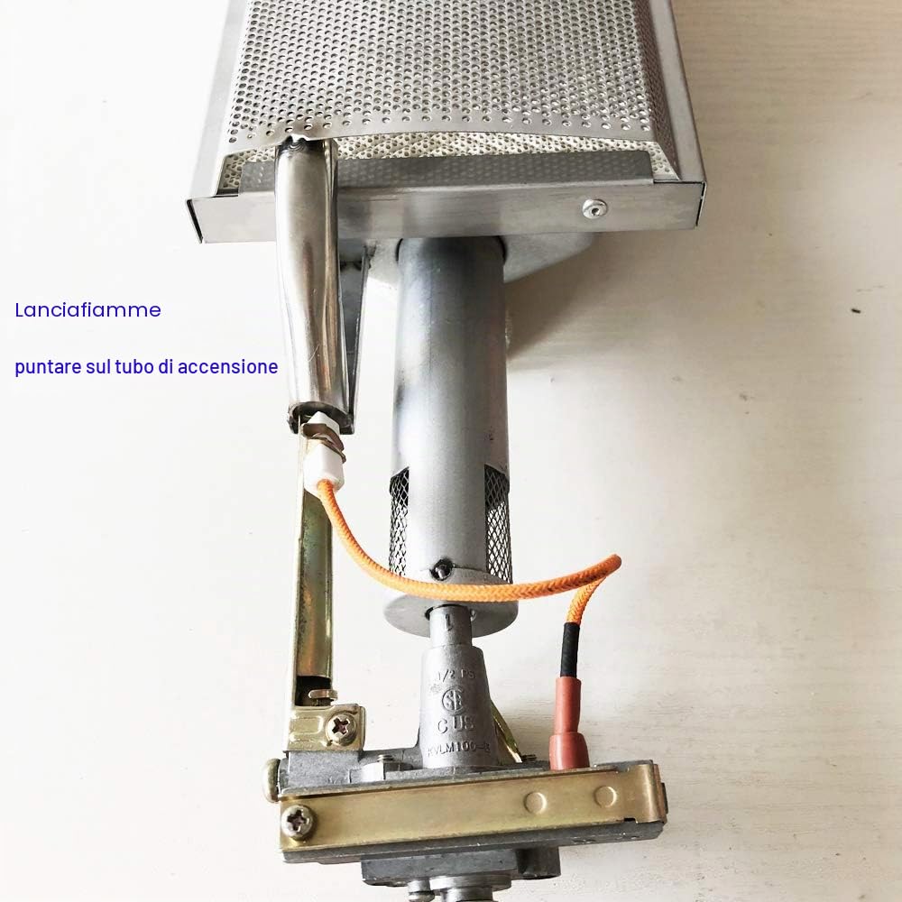Bruciatore a infrarossi in Ceramica di Ricambio per Molte Griglie a Gas Come Blaze Grill Lion Premium Grills, sostituisce bruciatore in ghisa da 40,6 cm in Acciaio Inossidabile