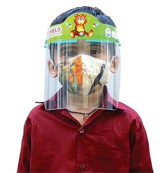 NESTAR 2 sided Peel Off Layer Premium Protective Reusable Safety Face Shield, Visor (Combo - 2 Headgear +2 Visor)