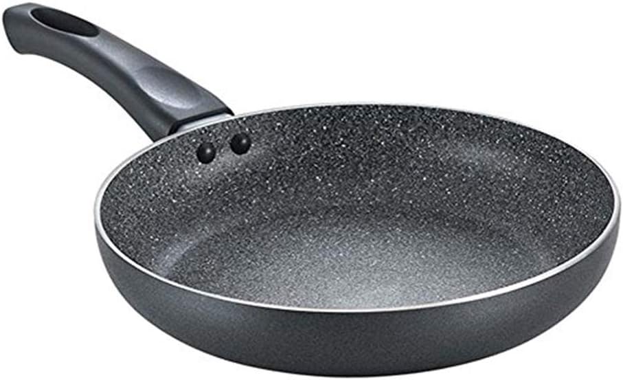 Prestige Omega Deluxe Aluminium Granite Fry Pan, 200mm (Omelette Pan), Black