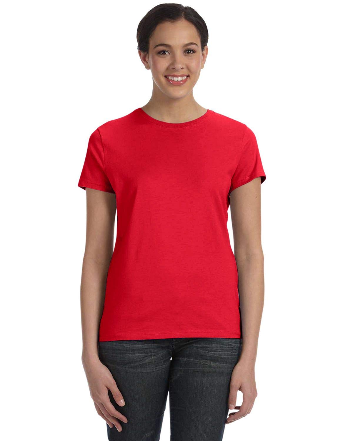 Hanes Women's Perfect-T Short-Sleeve T-Shirt, Women’s Crewneck T-Shirt, Women’s Short-Sleeve Cotton Tee