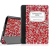 Fintie iPad Air 2 Case - [SlimShell] Ultra Lightweight Stand Smart Protective Cover with Auto Sleep/Wake Feature for Apple iPad Air 2, Composition Book Red