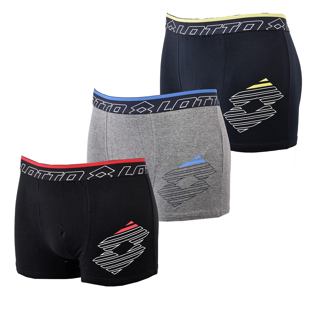OZABI - Lotto Men's Boxer Shorts, Pack of 3 Boxers 1318, L