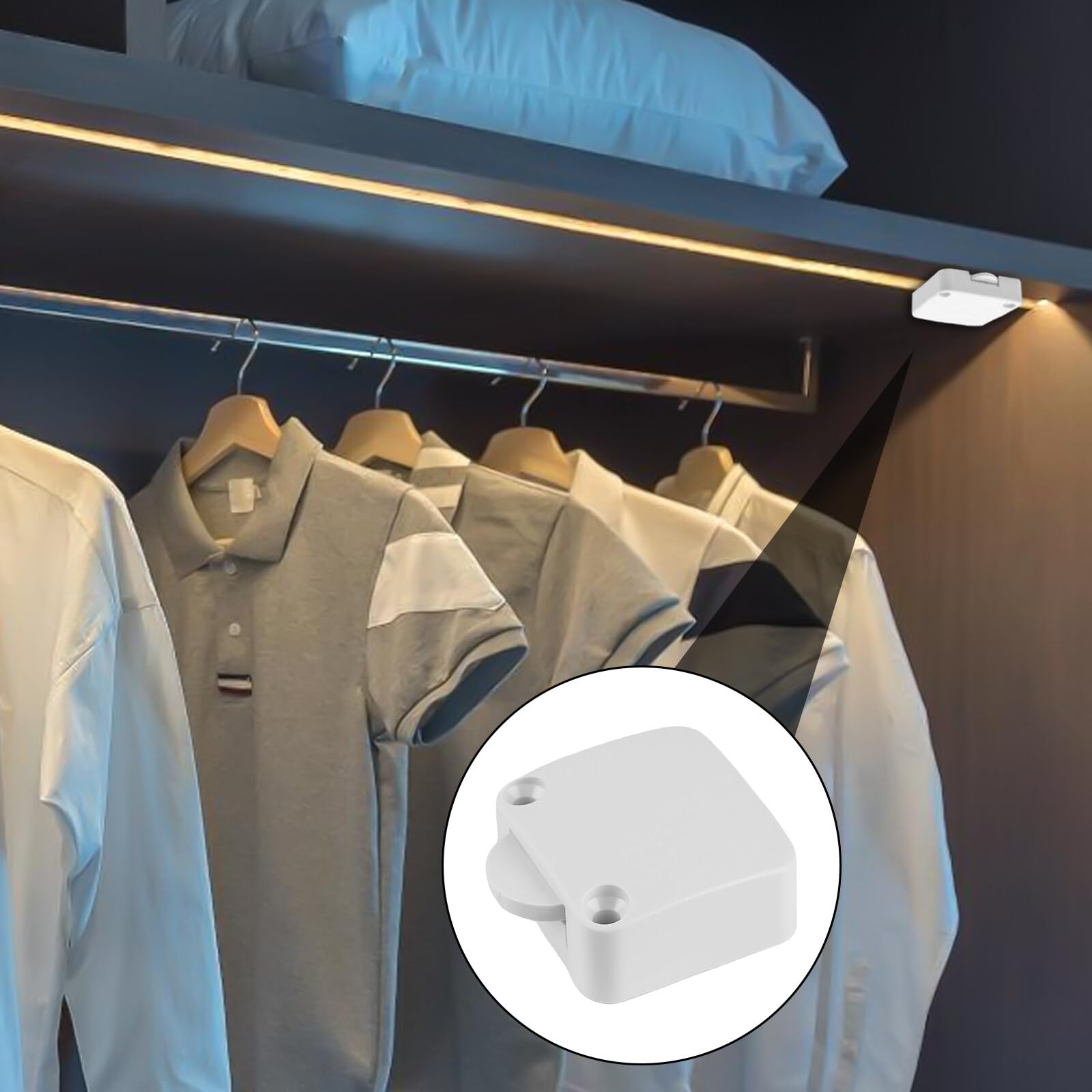 Interruttore a contatto per porta e armadio, 4 pezzi, 2 A, 250 V, interruttore per cucina, bianco