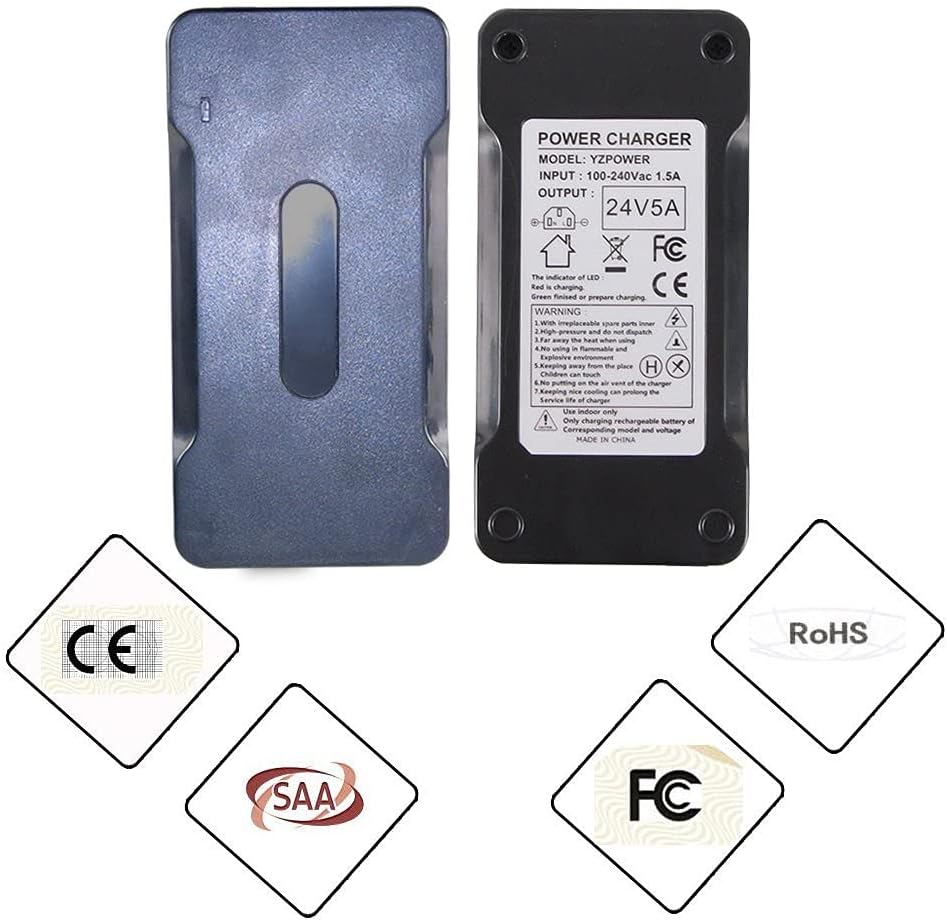 🔥 Crаzу Dеаlѕ Abakoo New 24V 5A Battery Charger Power Supply for EA1065, S150, 1107 614HD Smart Automatic with XLR Connector