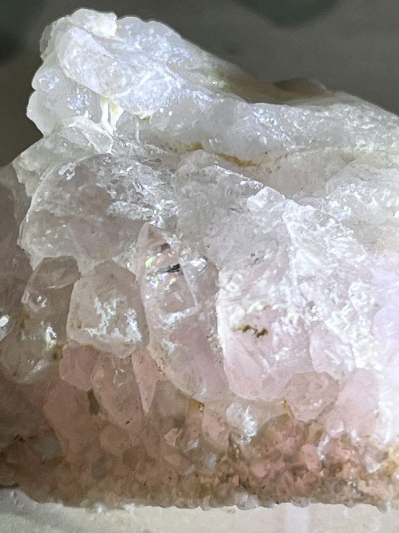 Amazon.co.jp: 結晶体 ローズクォーツ クラスター 紅水晶 原石