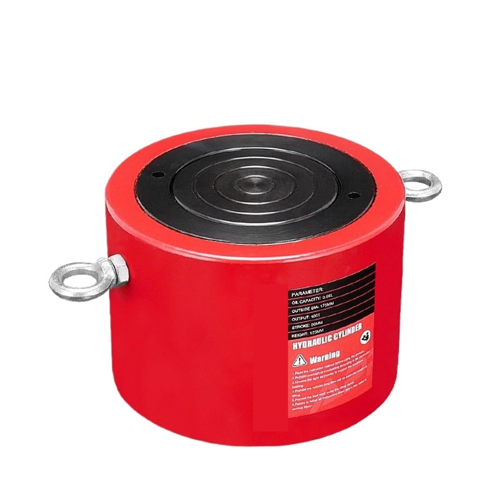 Hydraulic Jack, Low Height Hydraulic Cylinder RSC-10050 Hydraulic Jack with Tonnage of 100T, Work Travel of 50mm