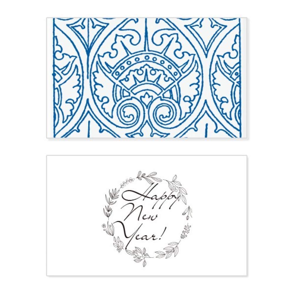 Tarjeta de felicitación de año nuevo original con diseño de ilustración artesanal 5
