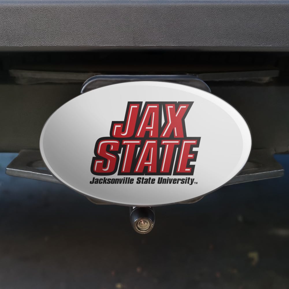 Graphics & More Jacksonville State University Primary Logo Oval Tow Hitch Cover Trailer Plug Insert 2