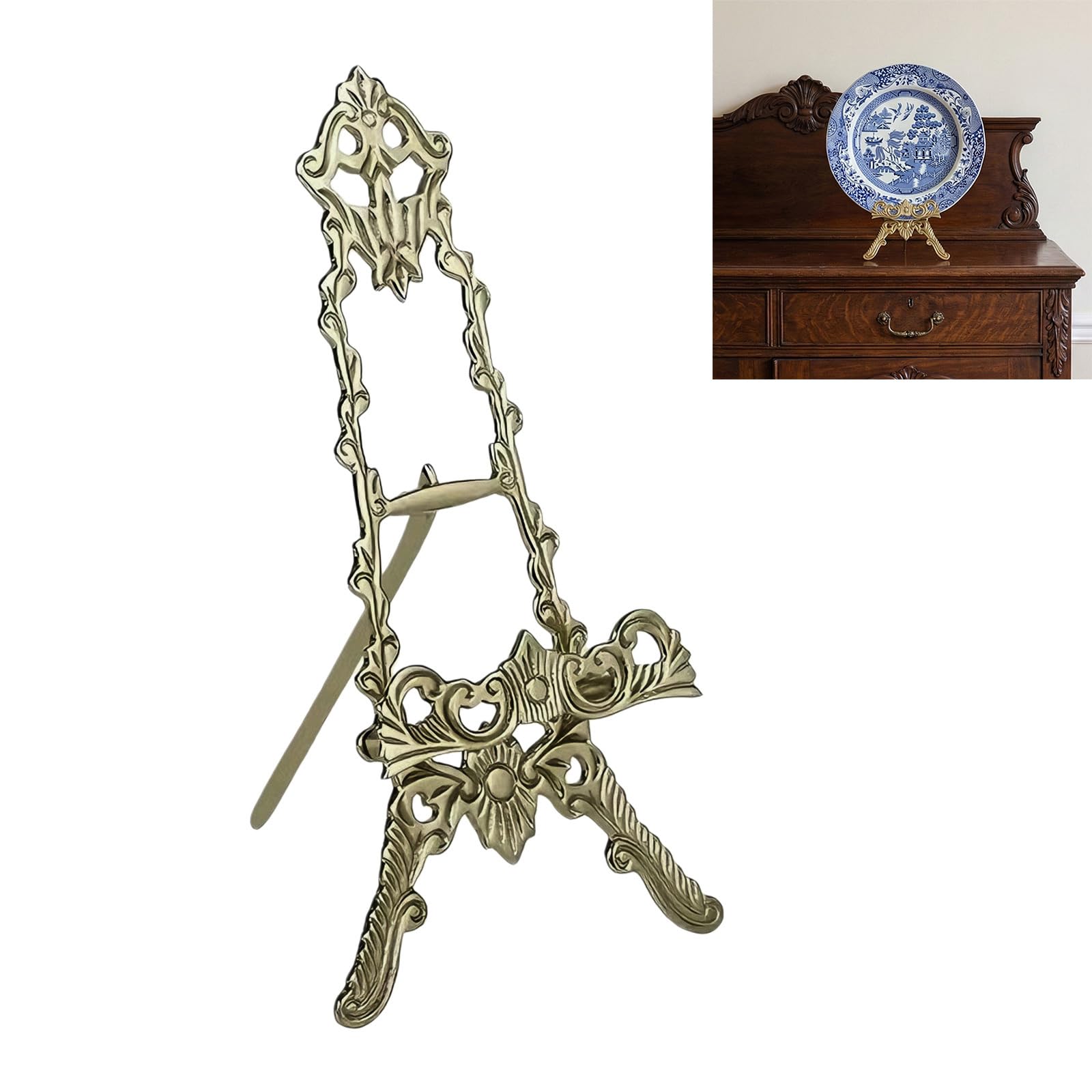 Cavalletto per Esposizione Dipinti con Base Stabile